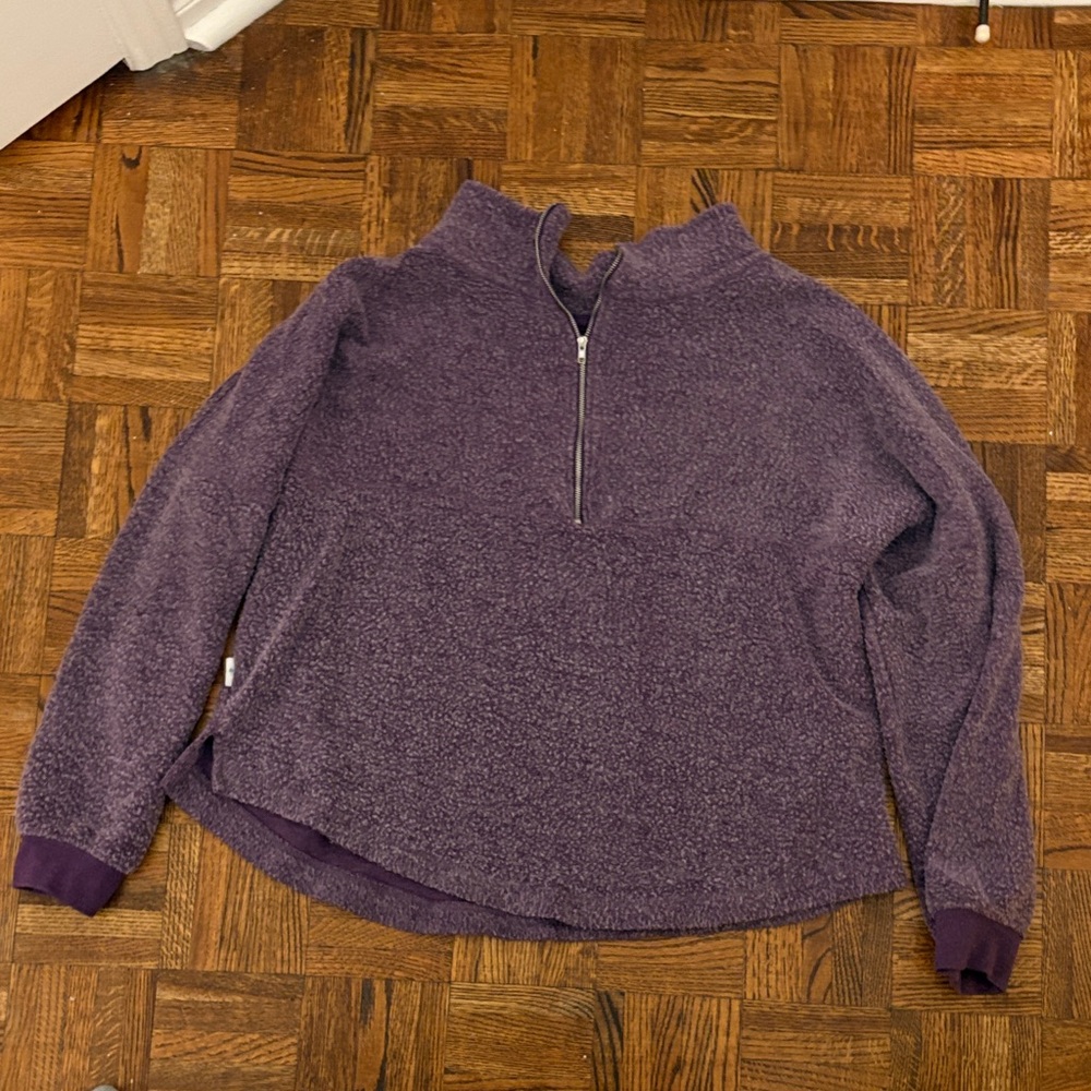 Soft Serve Clothing Purple Quarter-Zip Sweatshirt